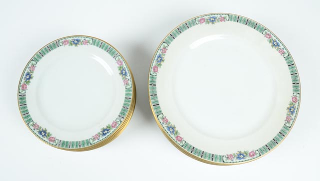Set of Limoges China in C. Ahrenfeldt Pattern