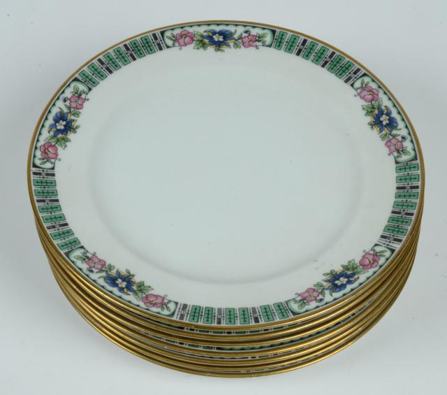 Set of Limoges China in C. Ahrenfeldt Pattern