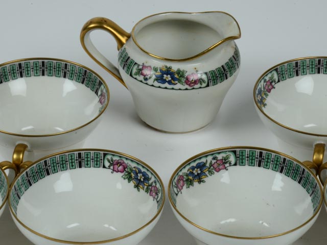 Set of Limoges China in C. Ahrenfeldt Pattern