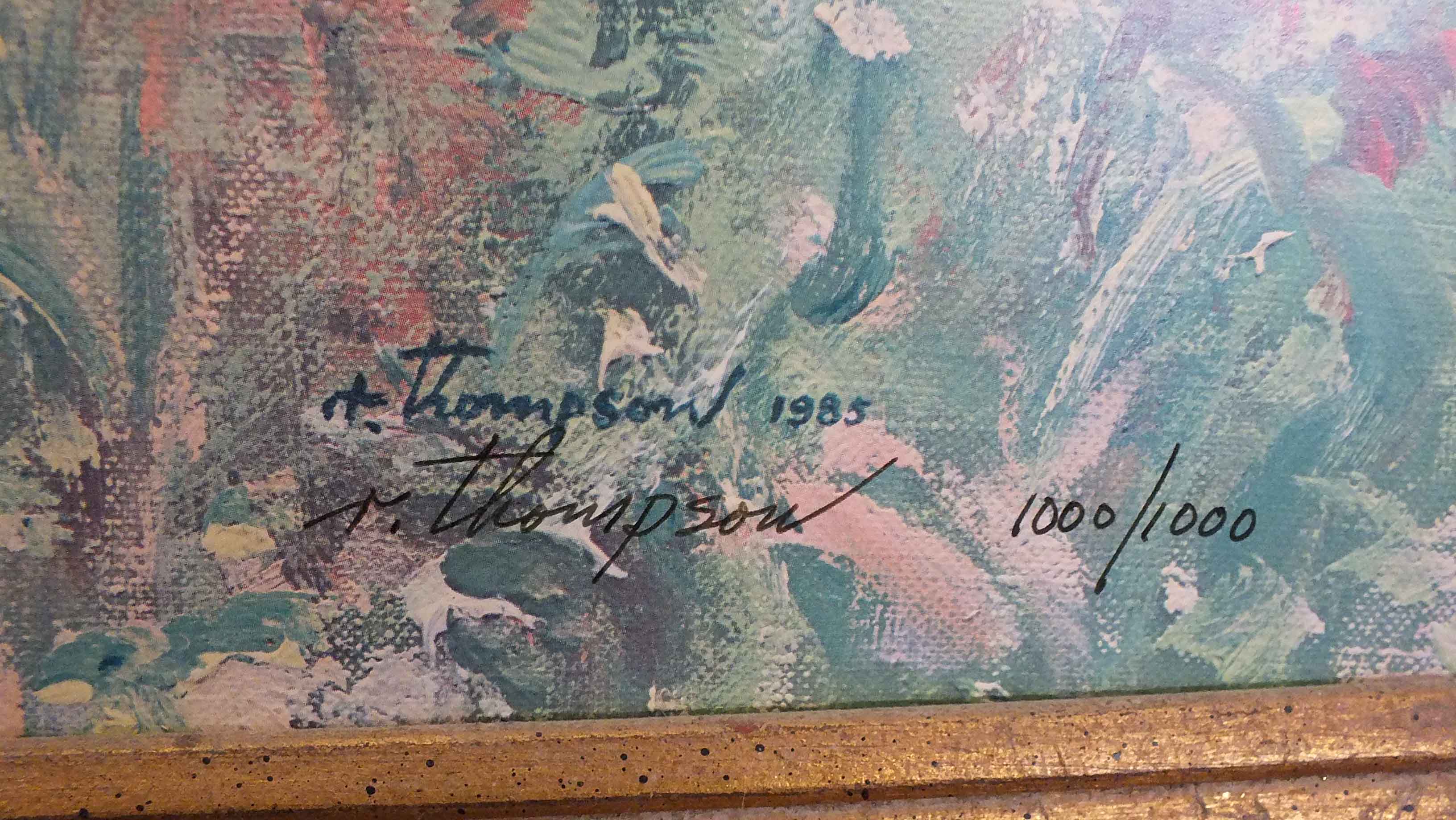 Richard Earl Thompson Signed and Numbered "Wildflowers" Print 