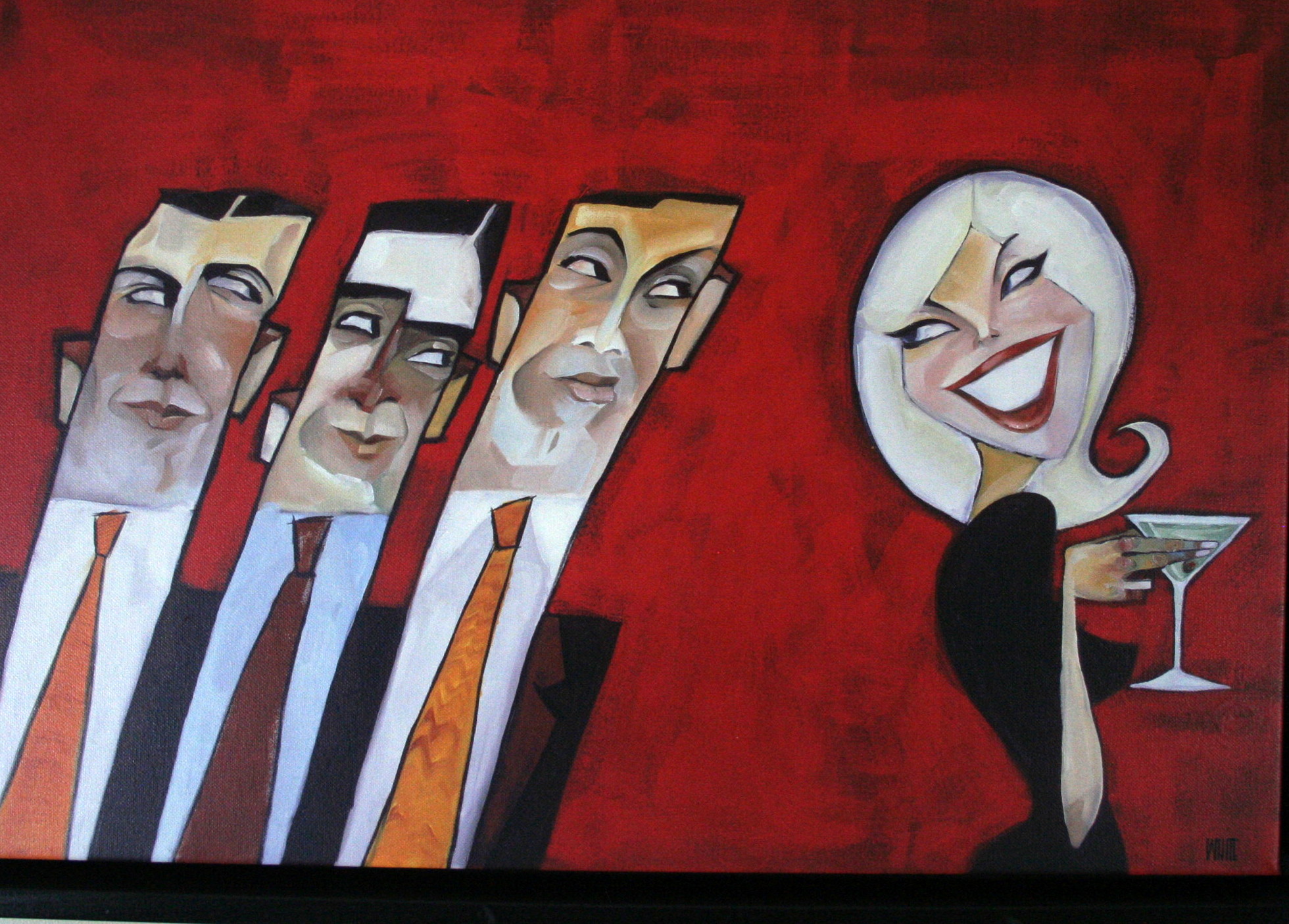 Todd White Giclee on Canvas - "Drink of Her Choice"