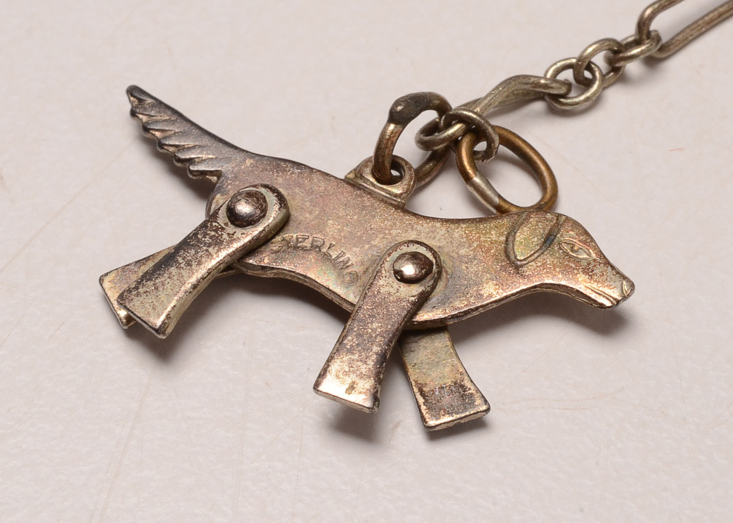 Two Vintage Sterling Silver Charm Bracelets with Numerous Charms