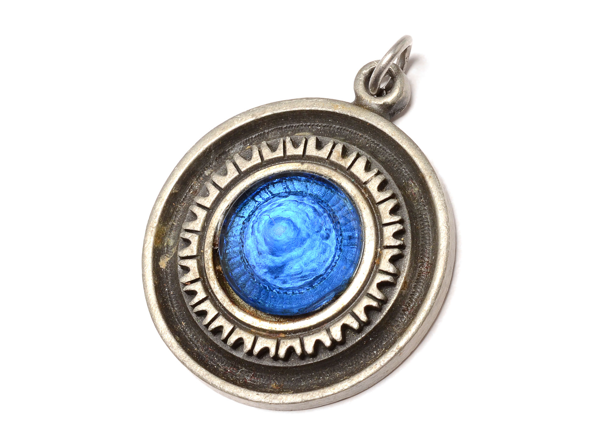 1960s Vintage R. Tennesmed Swedish Modernist Pewter Pendant