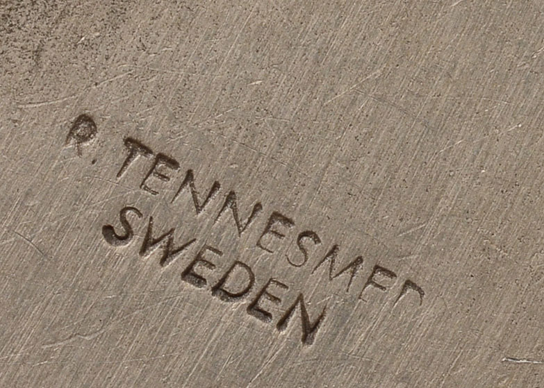 1960s Vintage R. Tennesmed Swedish Modernist Pewter Pendant