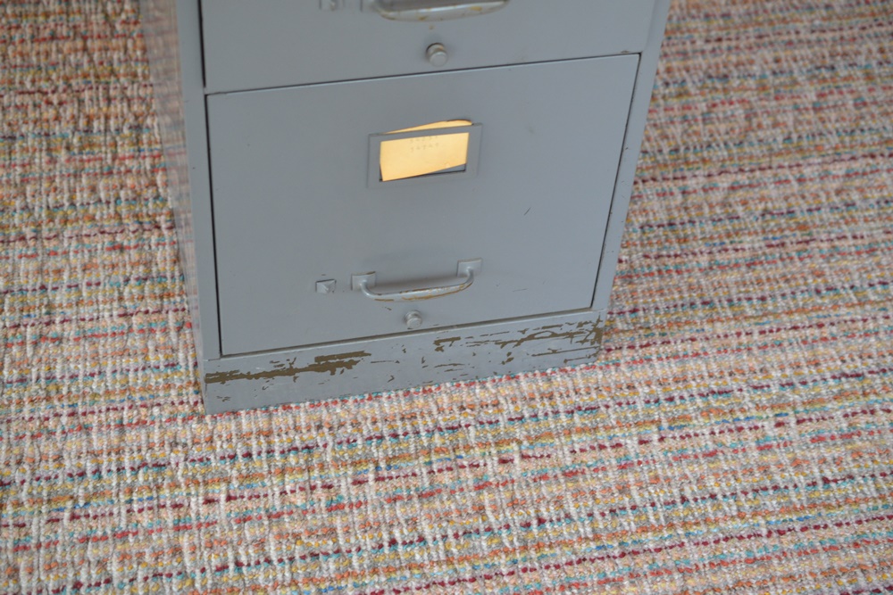 Vintage Metal four Drawer Filing Cabinet