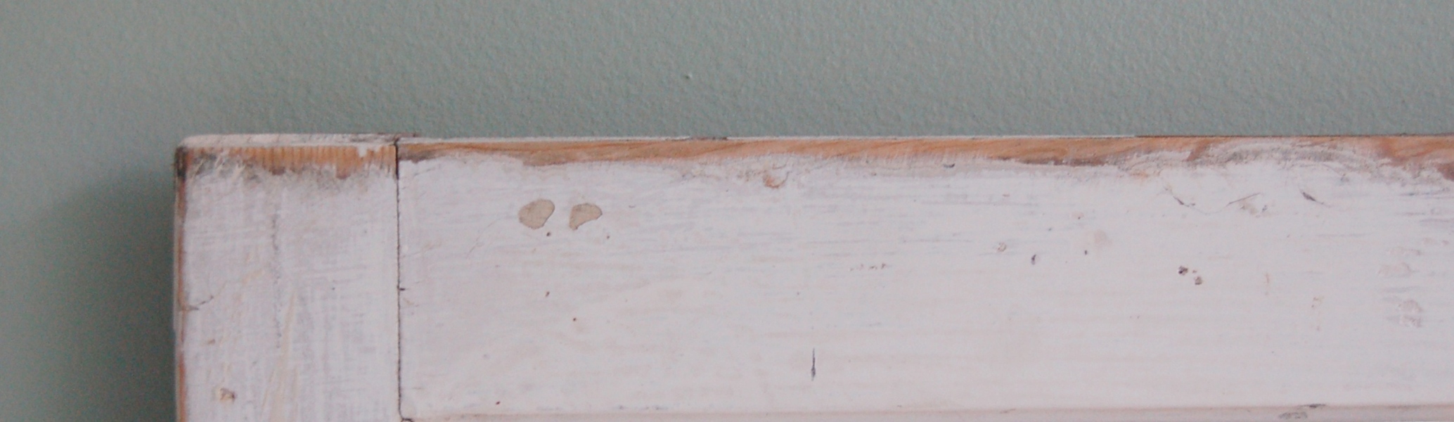 Rustic White Panel Mirror