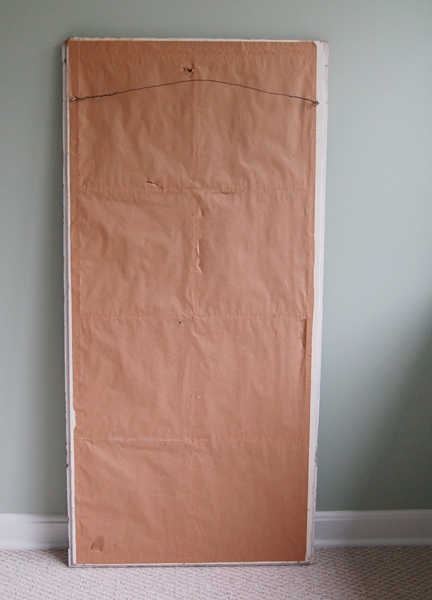 Rustic White Panel Mirror