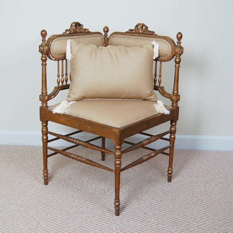 Antique Victorian Corner Chair