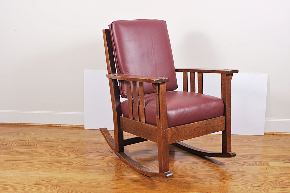 Mission Style Oak Rocking Chair