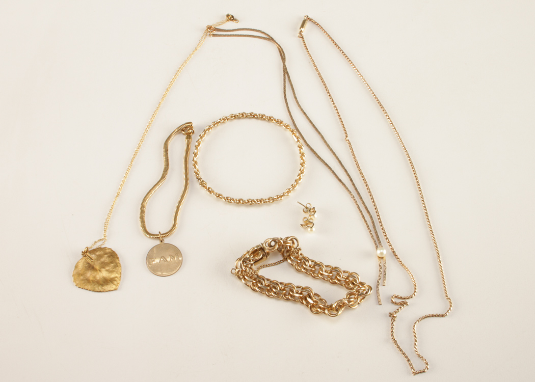 Gold Filled and Plated Bracelets, Earrings and Necklaces