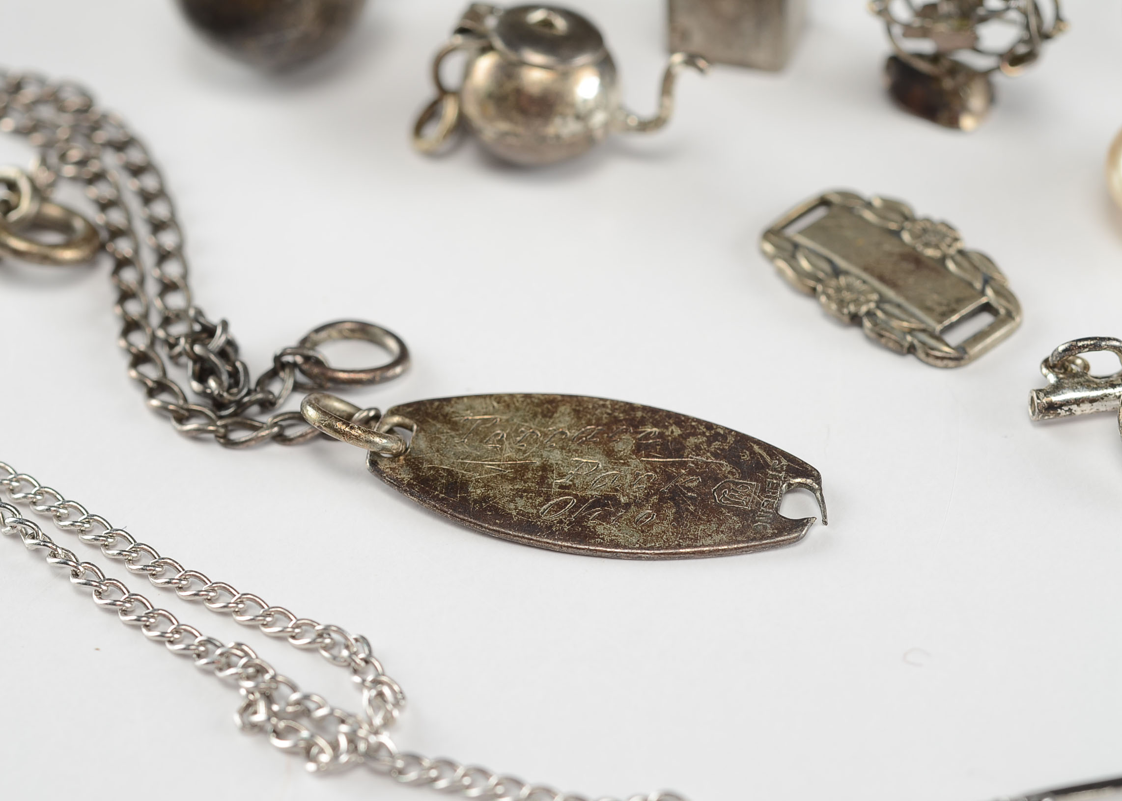 Collection of  Sterling Silver Jewelry and Charms