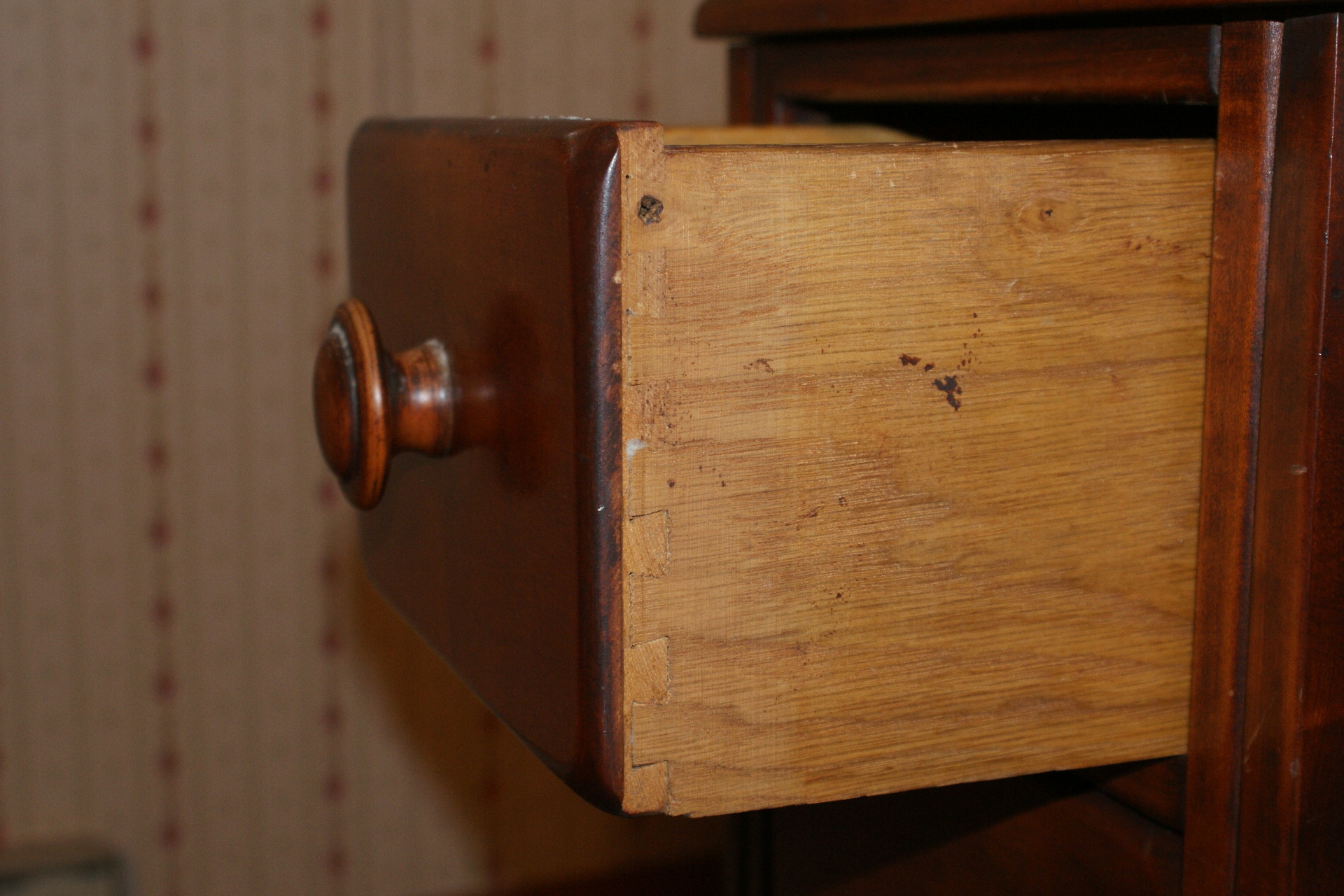 Vintage Solid Rock Maple Vanity with Mirror and Bench