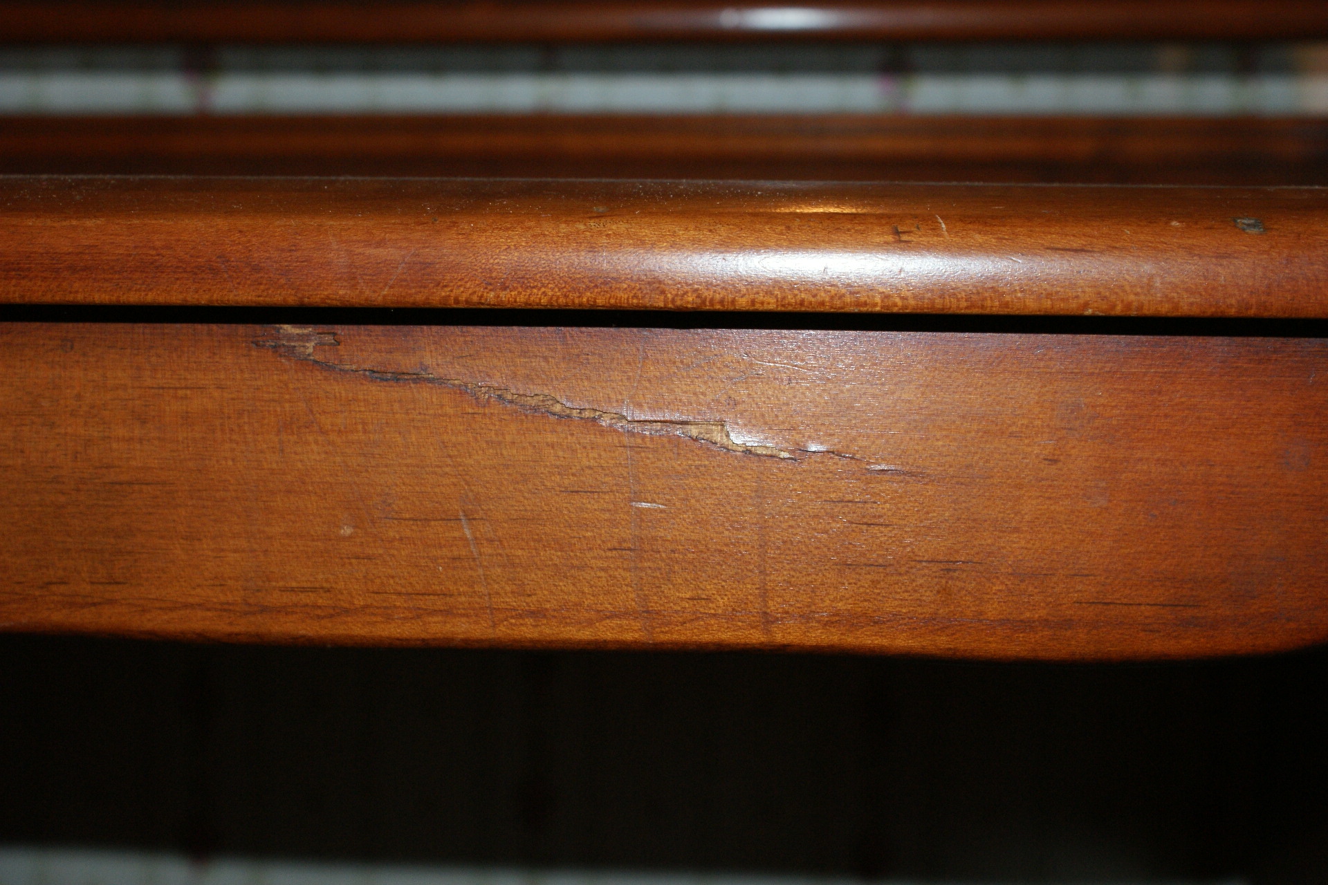 Vintage Solid Rock Maple Vanity with Mirror and Bench