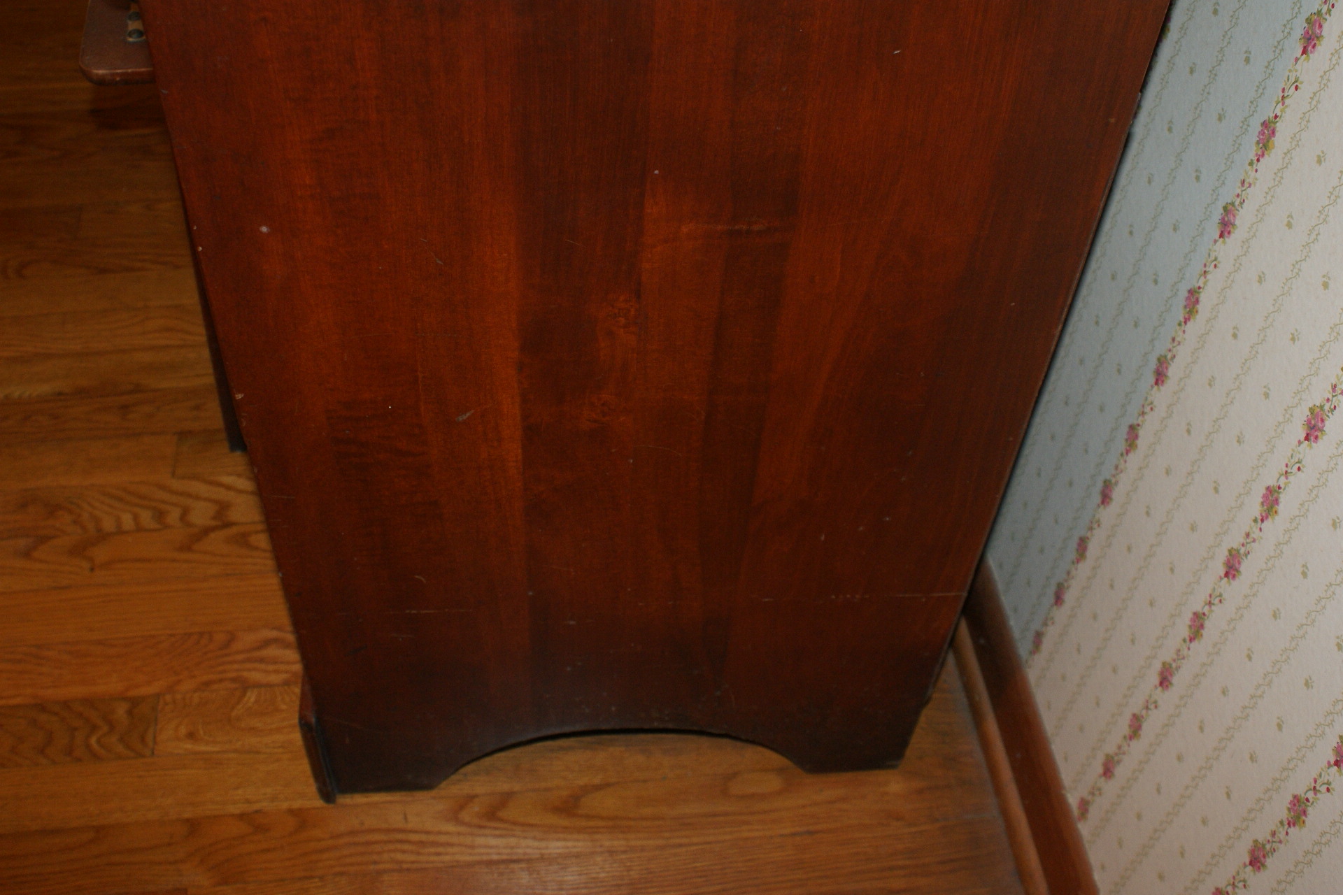 Vintage Solid Rock Maple Vanity with Mirror and Bench