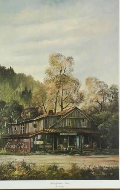 Signed, Limited Edition Russell May Print - "Grandfather's Store"