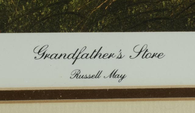 Signed, Limited Edition Russell May Print - "Grandfather's Store"