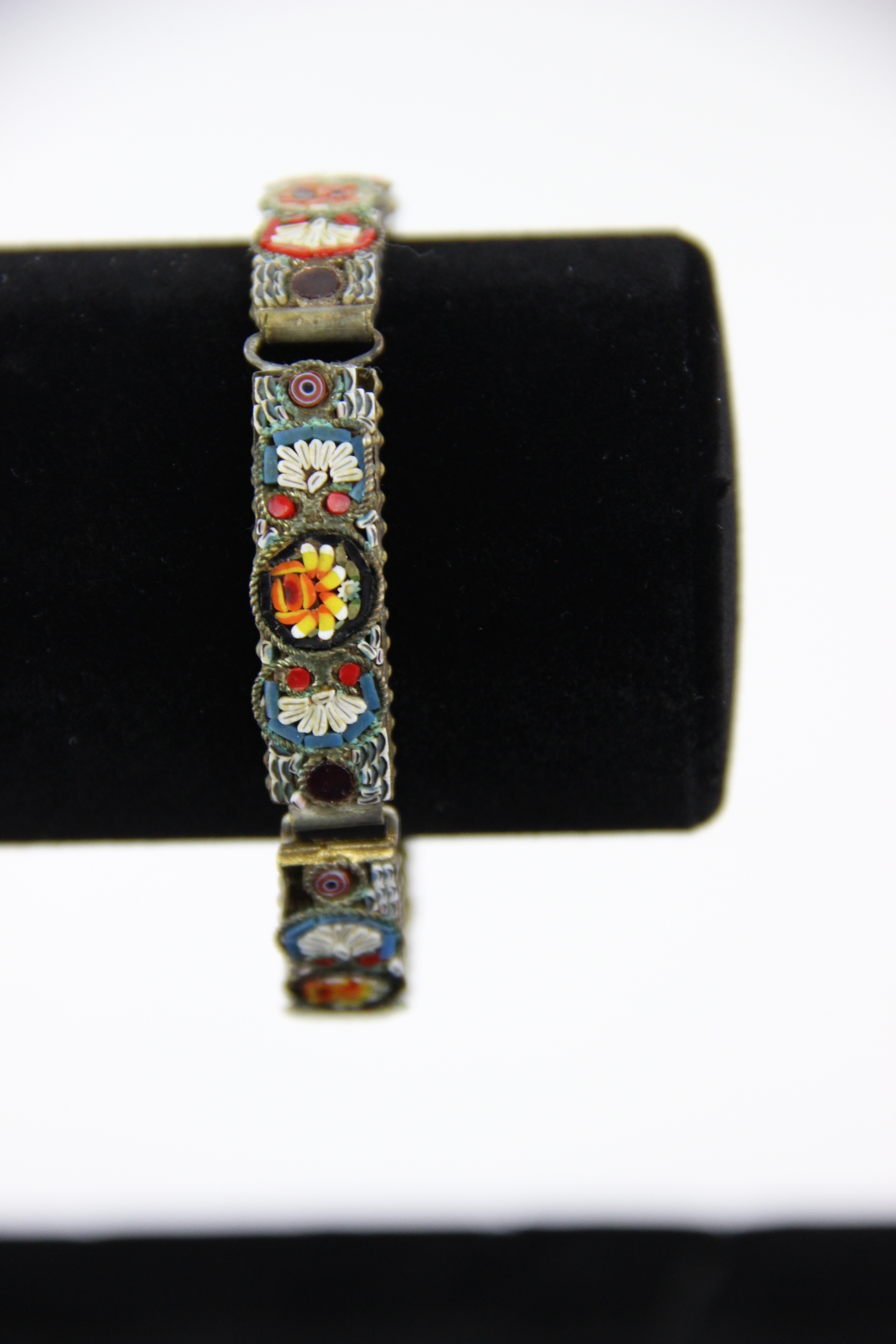 Italian Micro Mosaic Bracelet and Pin