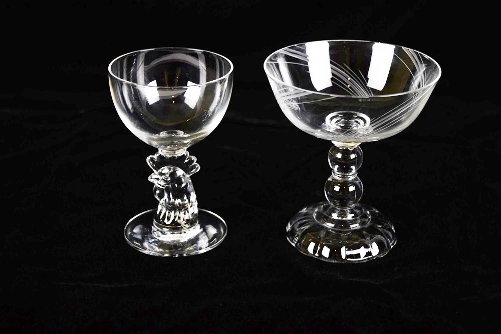 A Cabinet of Miscellaneous Glassware, Stemware and Glasses