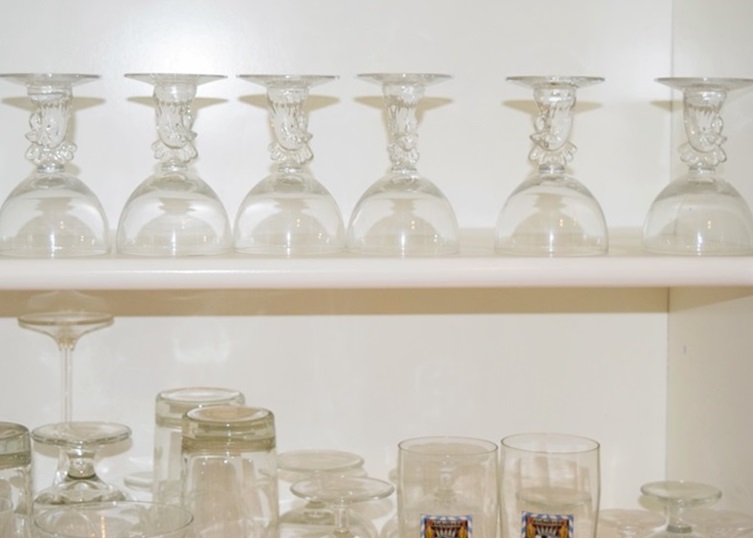 A Cabinet of Miscellaneous Glassware, Stemware and Glasses