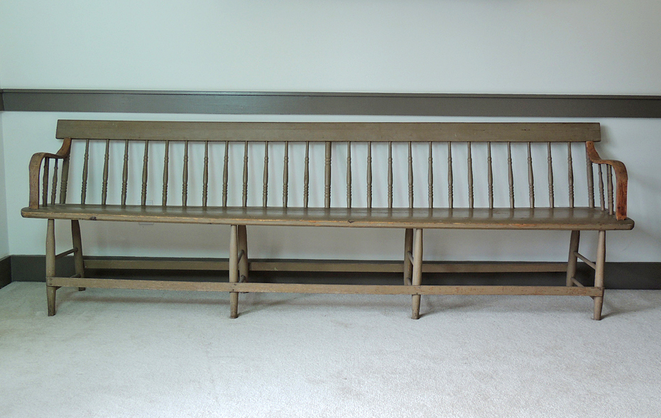 Antique Windsor Deacon's Bench