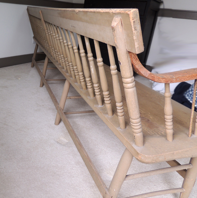 Antique Windsor Deacon's Bench