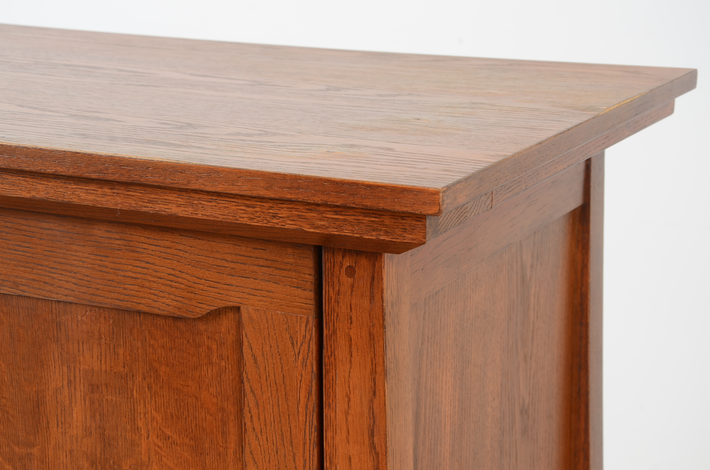 Oak Veneer Mission Style Desk