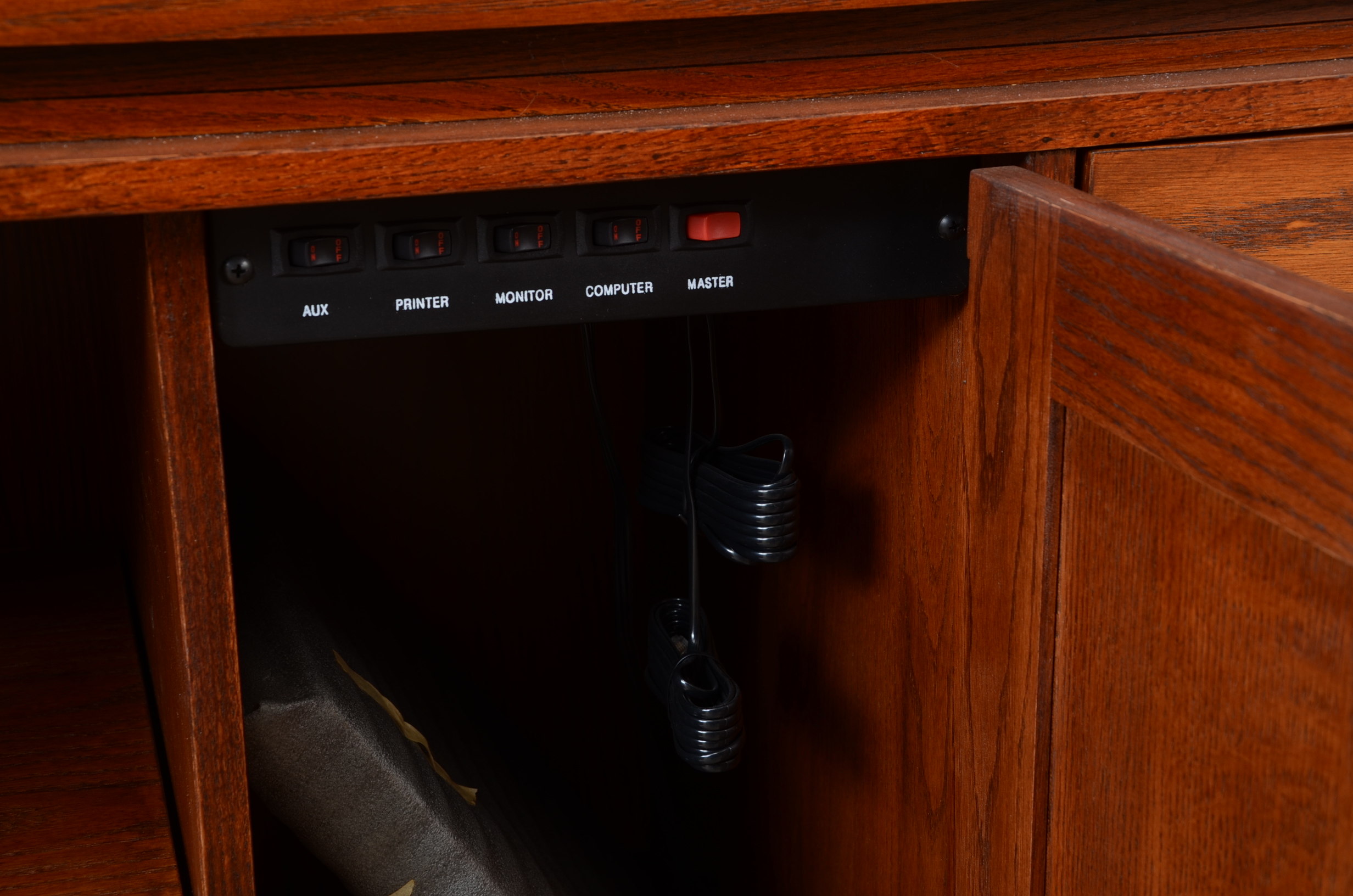 Oak Veneer Mission Style Desk