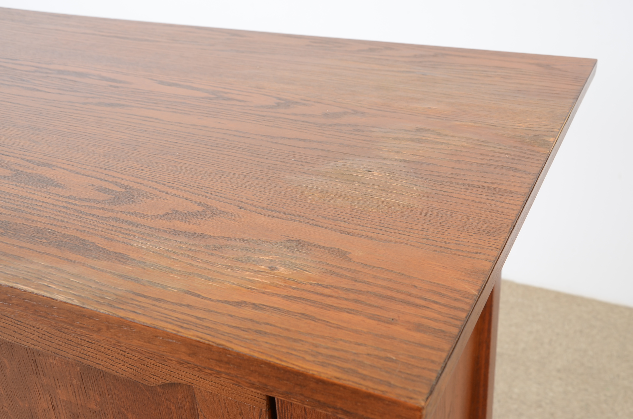 Oak Veneer Mission Style Desk