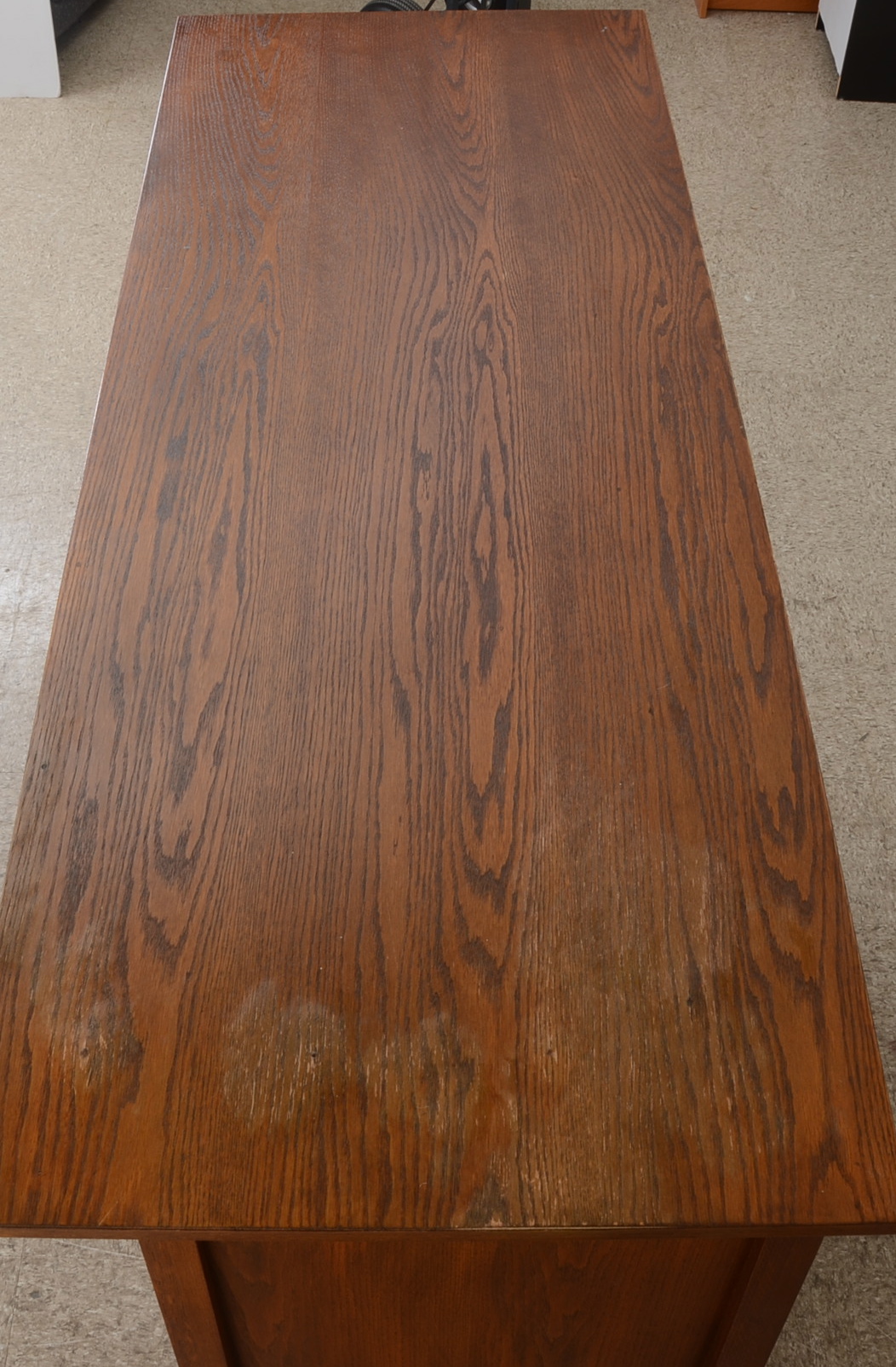 Oak Veneer Mission Style Desk