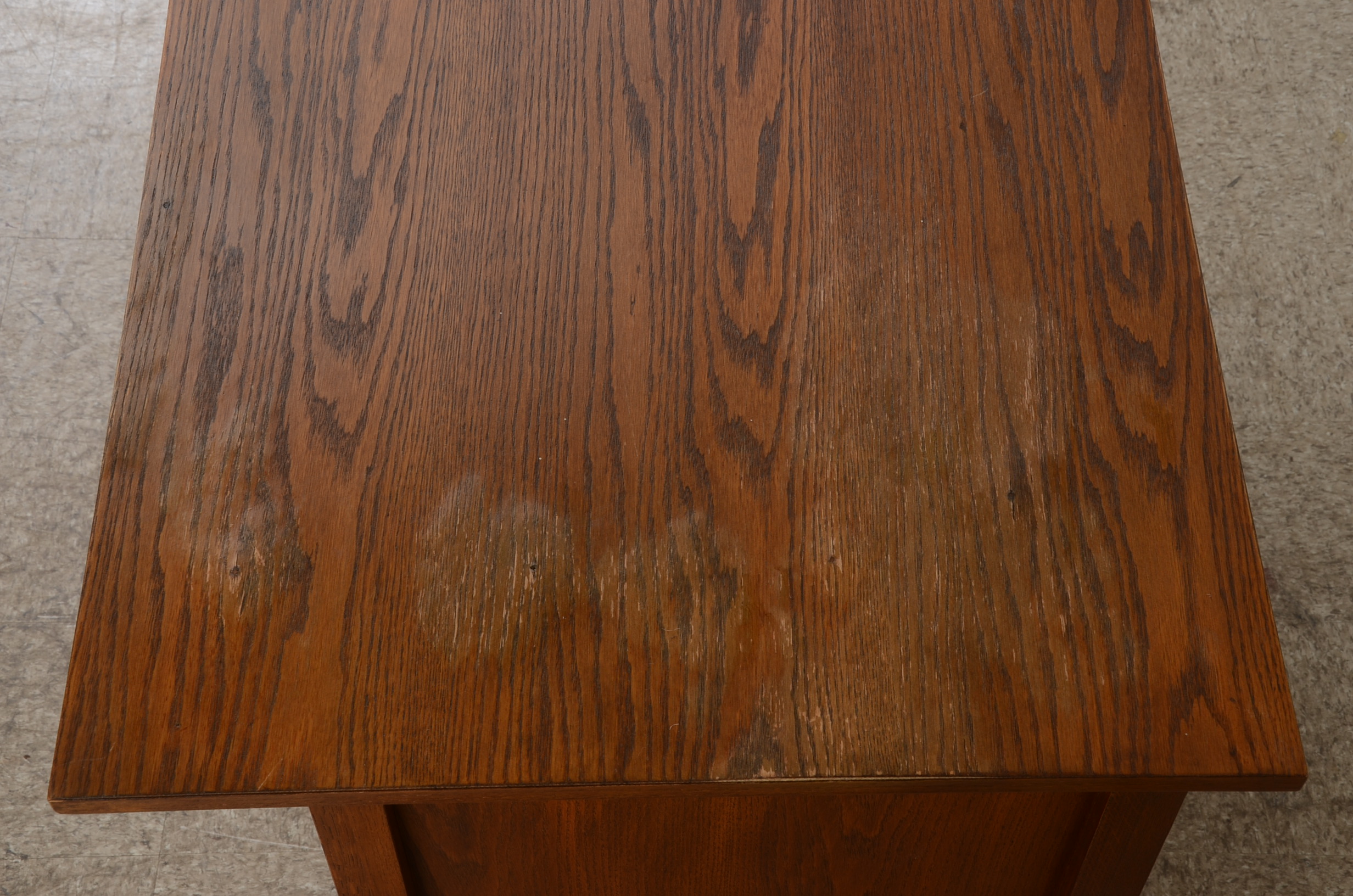 Oak Veneer Mission Style Desk