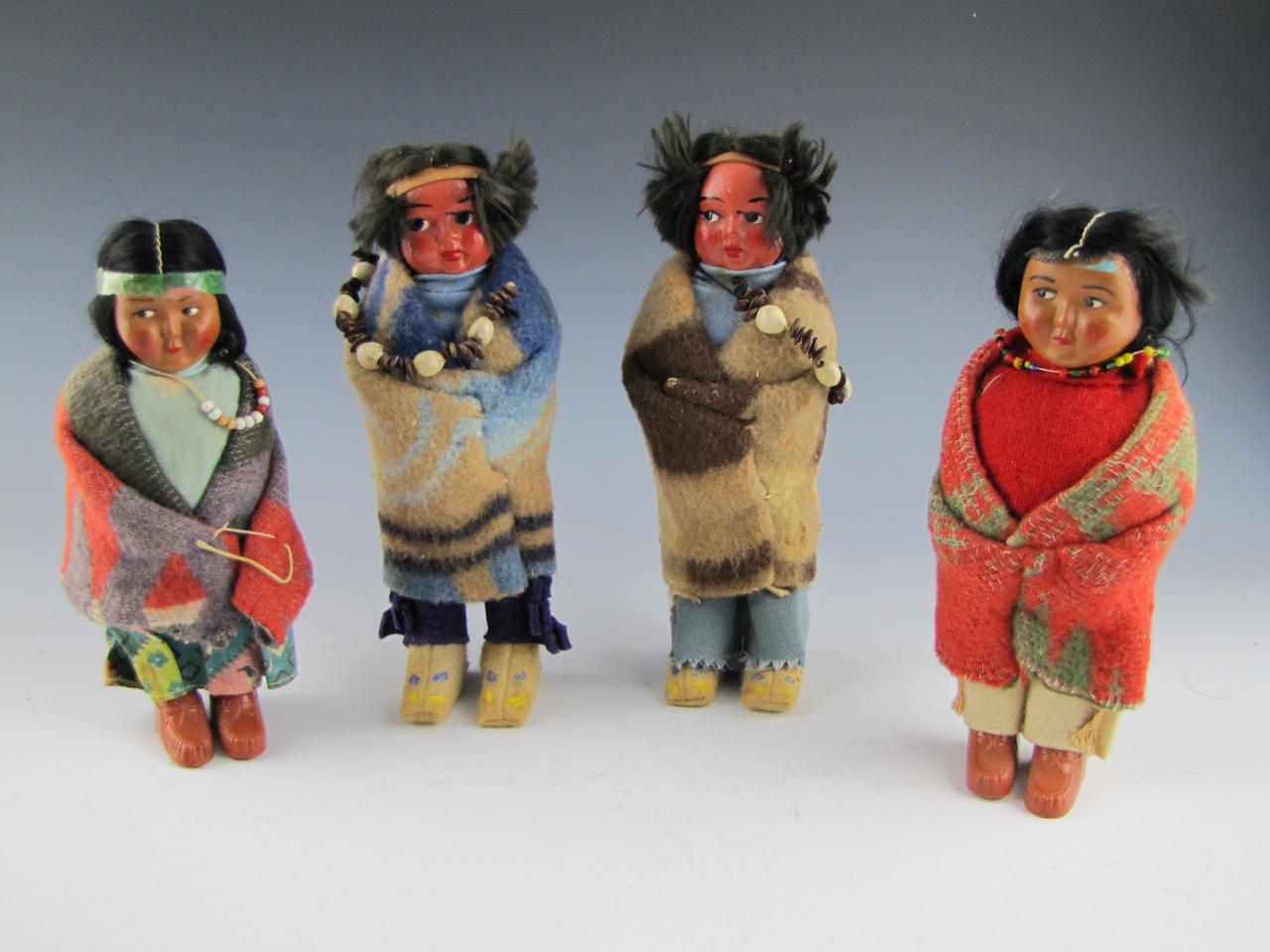 Vintage Skookum Native American Indian Doll Collection