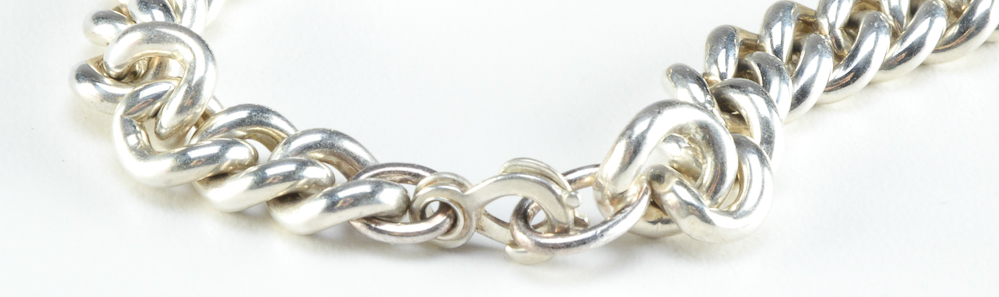 Men's Sterling Silver ID Bracelet 