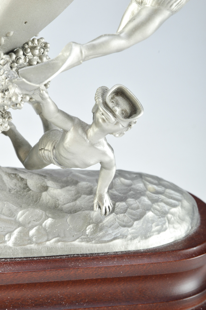 Pewter Sculpture of Whale