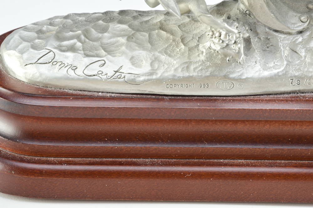 Pewter Sculpture of Whale