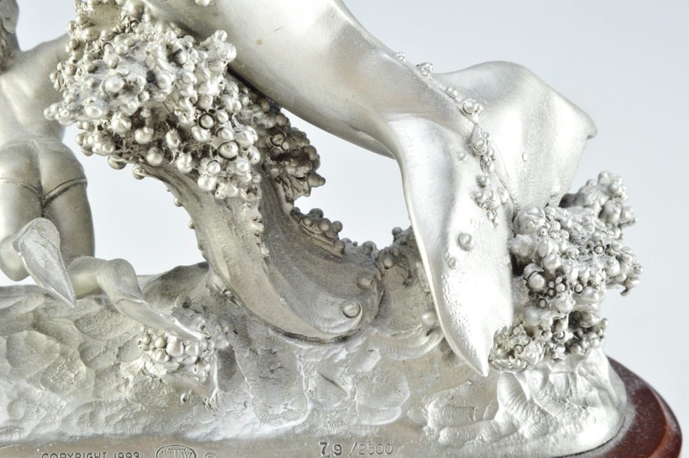 Pewter Sculpture of Whale