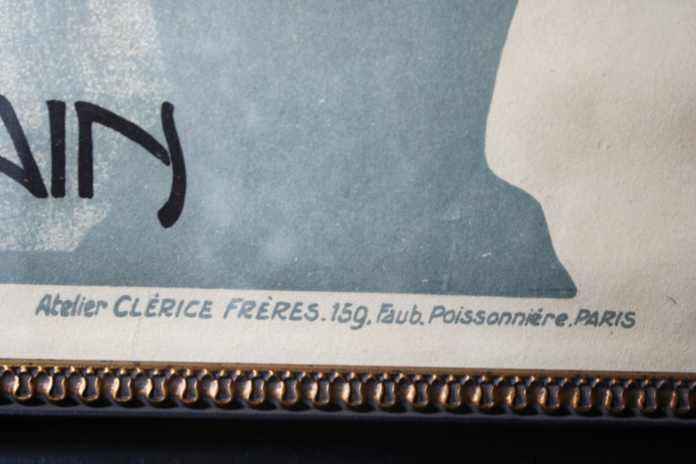 "Le Maris de Ginette" Art Nouveau Opera Poster Lithograph