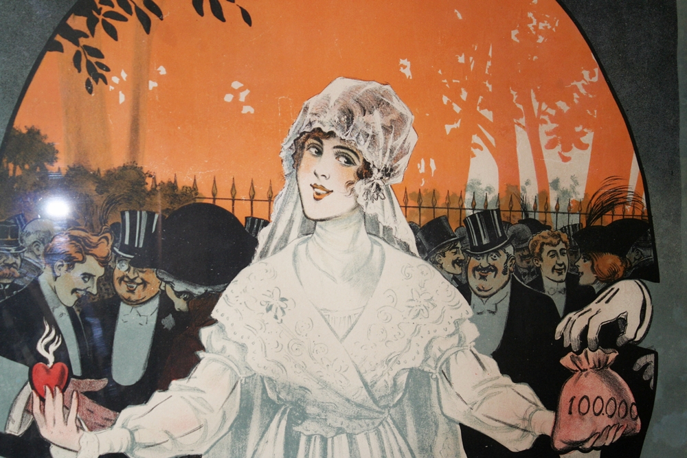 "Le Maris de Ginette" Art Nouveau Opera Poster Lithograph
