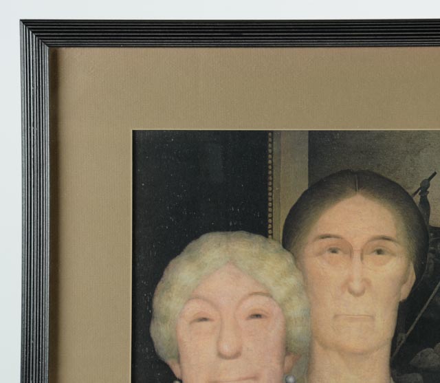 Framed Print of "Daughters of Revolution" by Grant Wood