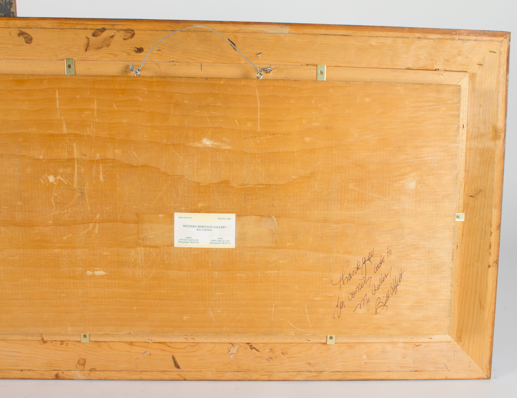 Signed Bill Coffelt Relief Painting 
