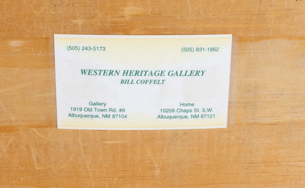 Signed Bill Coffelt Relief Painting 