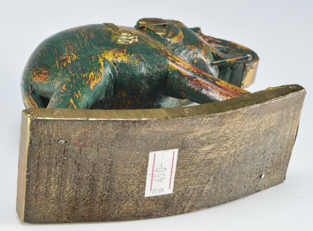 Two Rocking Wooden Indian Elephants