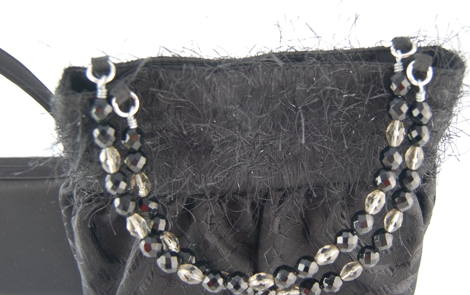 Three Black and Ivory Evening Bags