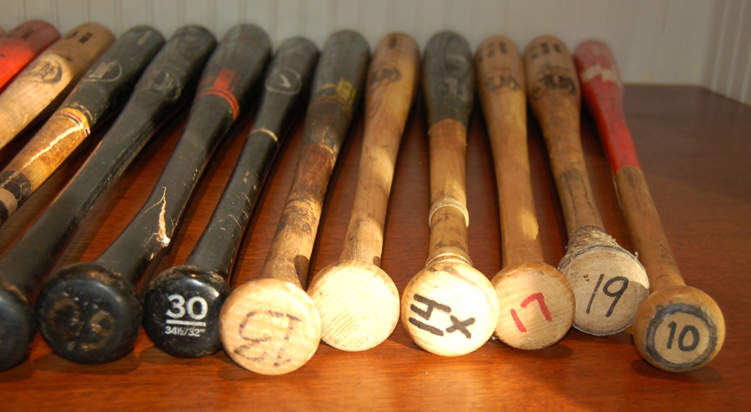 Fifteen 1980-1990s Game-Used Baseball Bats