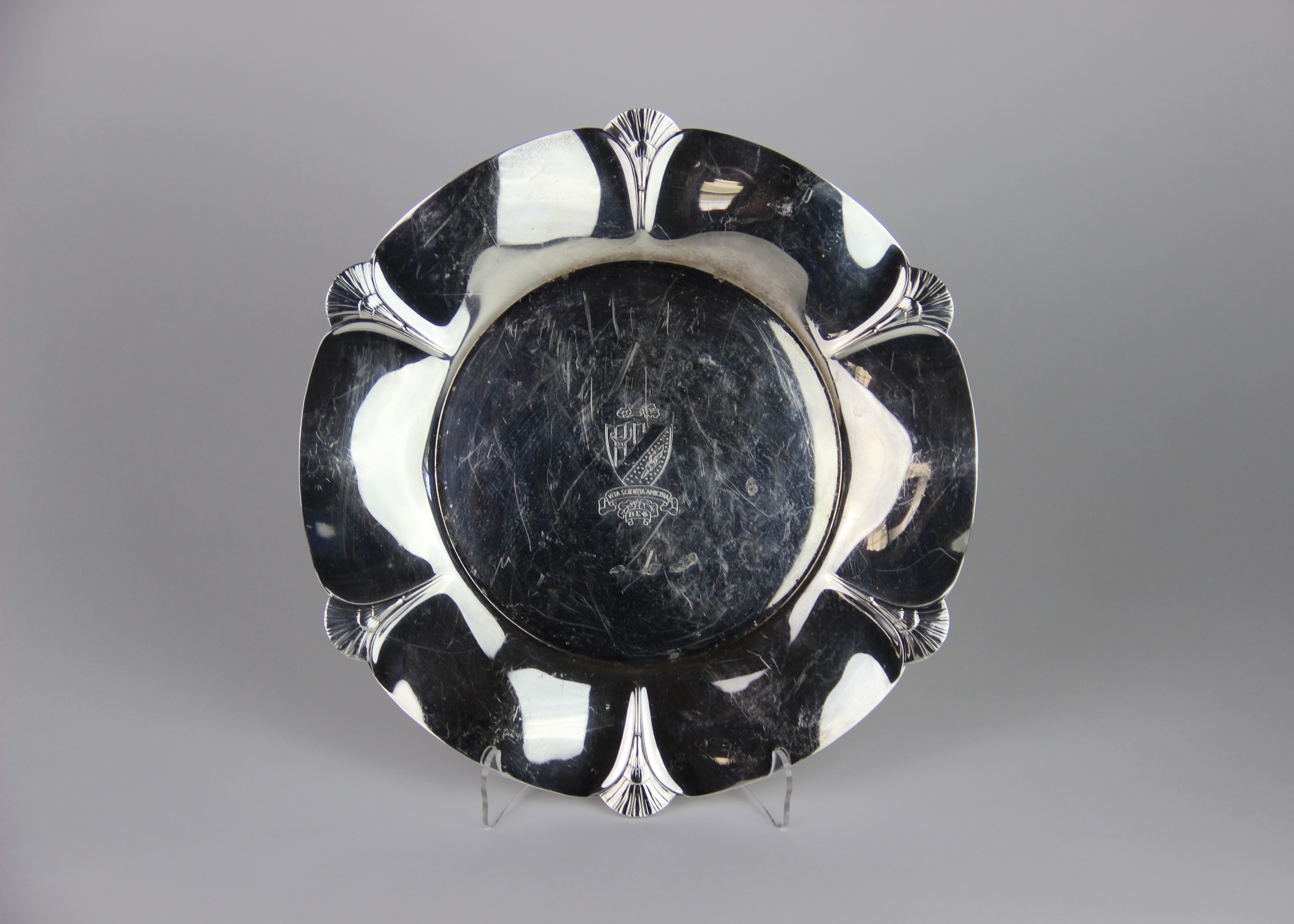 Rogers Silver Plate Engraved Sorority Platter