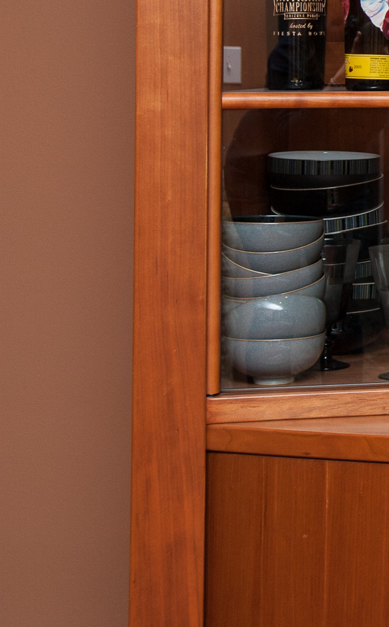 Scandinavian China Cabinet Crafted in Cherry