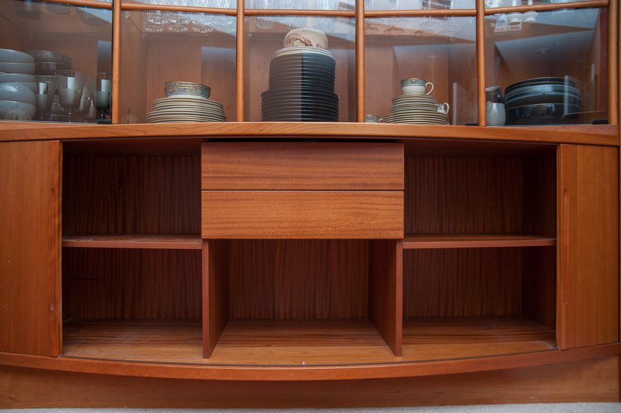 Scandinavian China Cabinet Crafted in Cherry