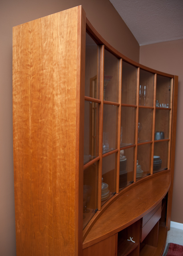 Scandinavian China Cabinet Crafted in Cherry