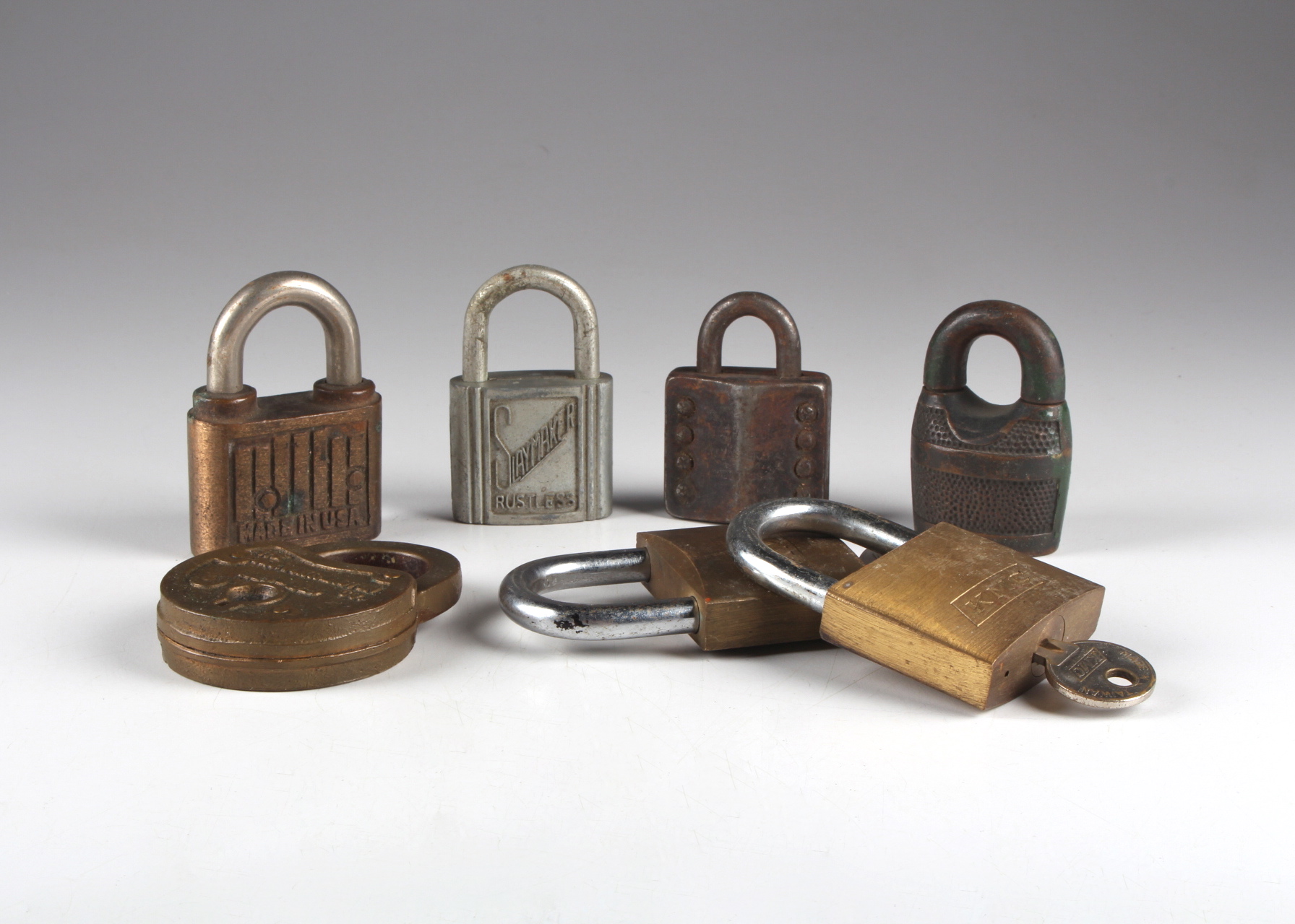 A Group of (7) Vintage/Antique Padlocks