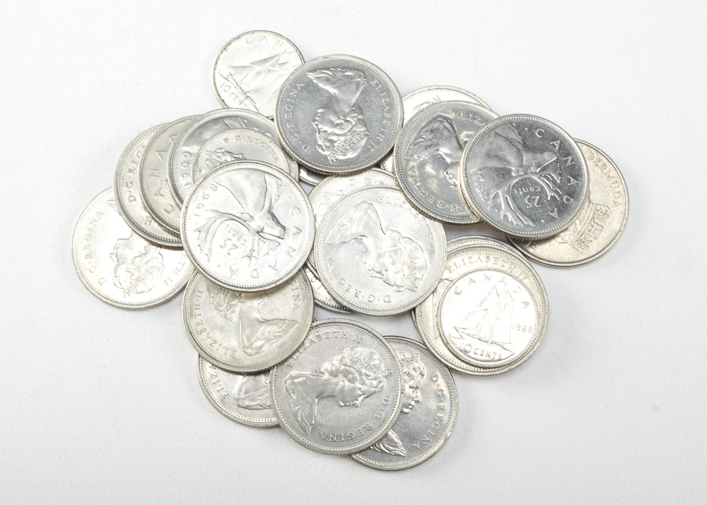 A Group of Modern Canadian Money