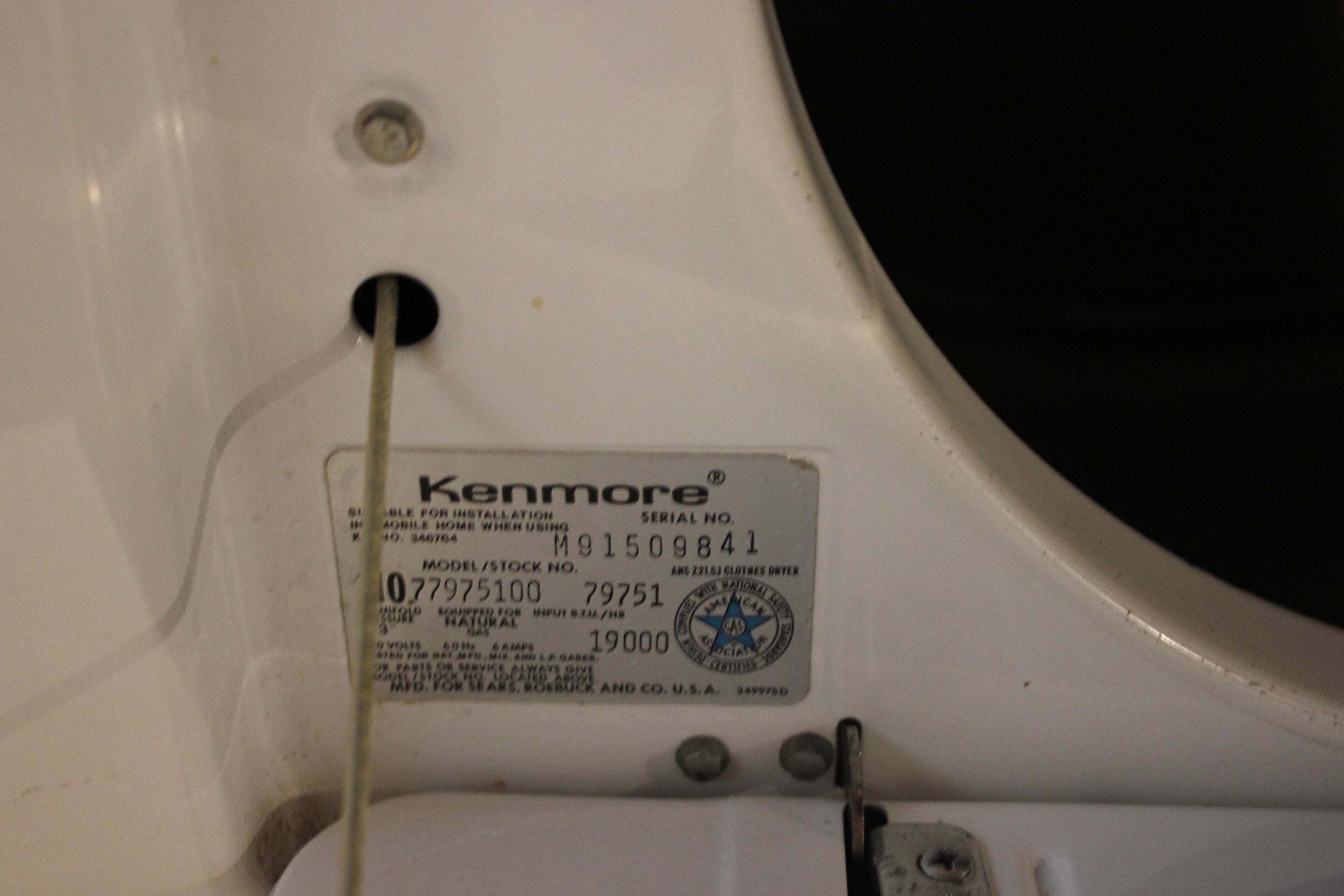 Kenmore Heavy Duty Dryer 